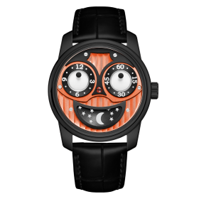 OBLVLO Men Stainless Steel Automatic Sport Designer Big Joker Luminous Dial Mechanical Watches Leather Waterpoof Clock JM-BOB